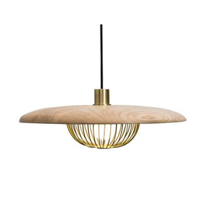 Mid-Century Wooden Ceiling Light, 45cm