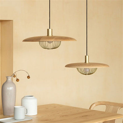 Mid-Century Wooden Ceiling Light, 45cm