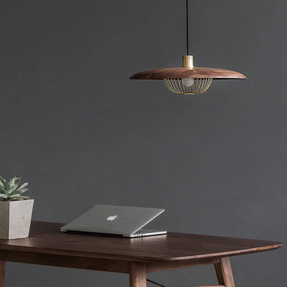 Mid-Century Wooden Ceiling Light, 45cm
