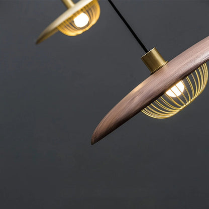 Mid-Century Wooden Ceiling Light, 45cm