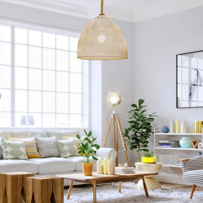 Handcraft Wicker Chandelier Light
