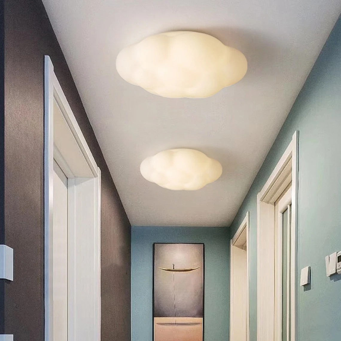 White Cloud LED Nursery Ceiling Lamp