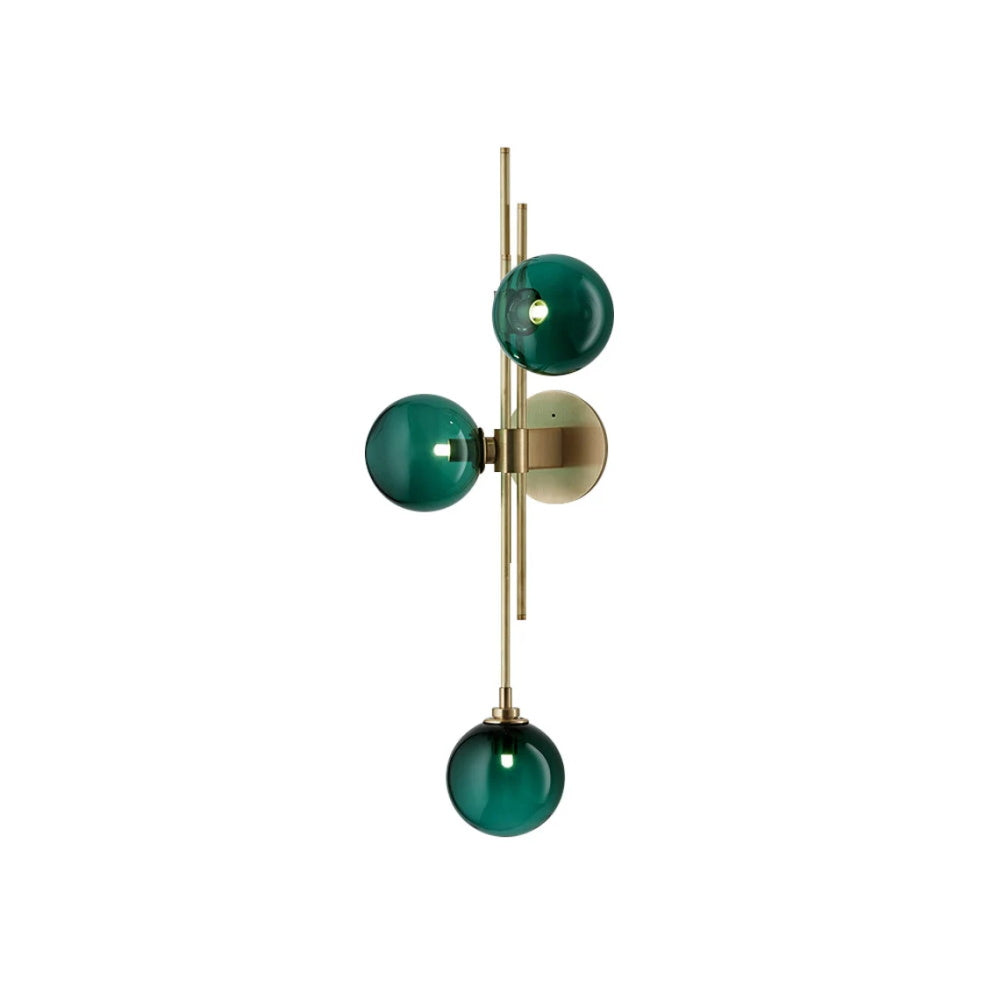 Glass Globe 3-Light Wall Sconce