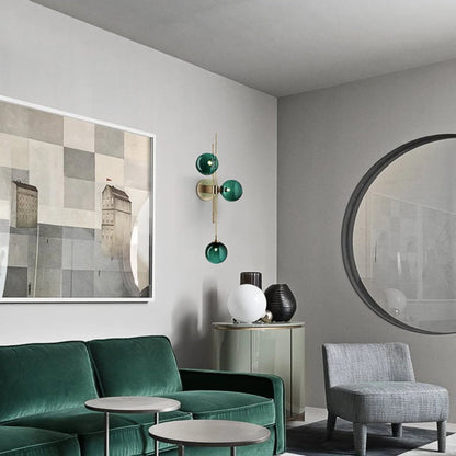 Glass Globe 3-Light Wall Sconce