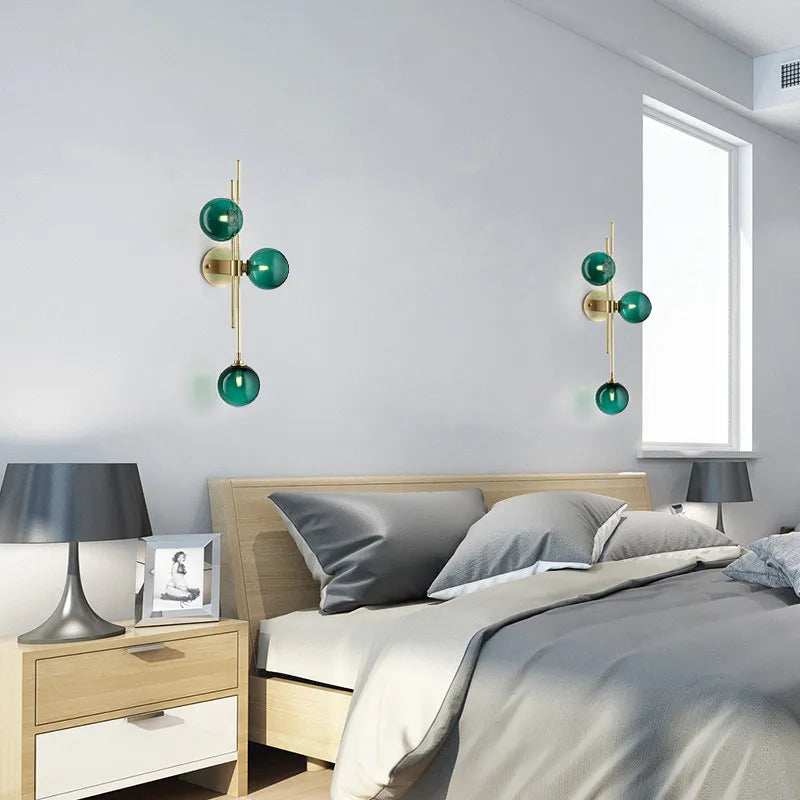 Glass Globe 3-Light Wall Sconce