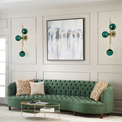 Glass Globe 3-Light Wall Sconce