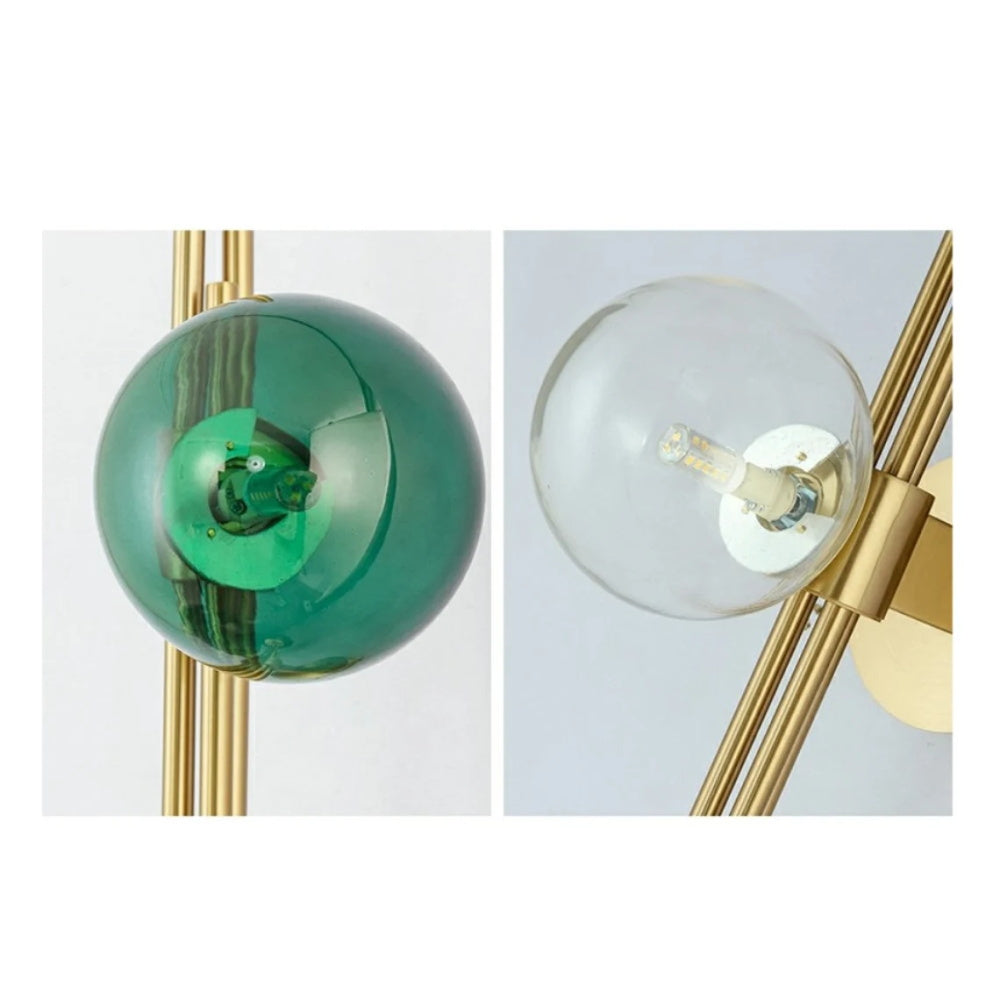 Glass Globe 3-Light Wall Sconce