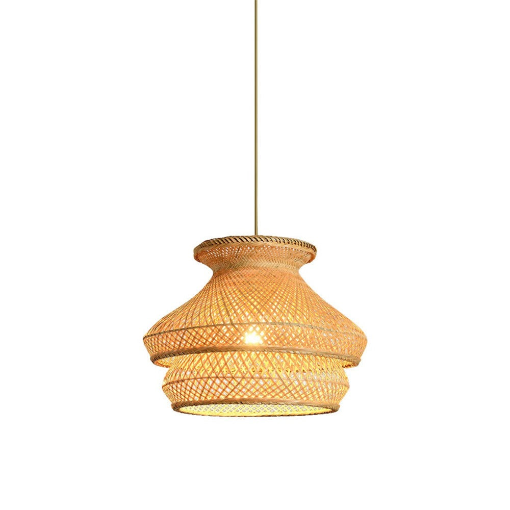 Woven Bamboo Kitchen Pendant Light