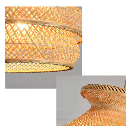 Woven Bamboo Kitchen Pendant Light