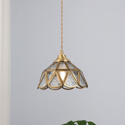 Nordic Vintage Glass Pendant Light
