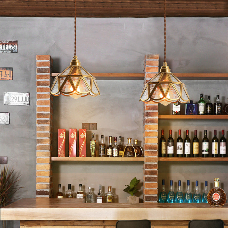 Nordic Vintage Glass Pendant Light