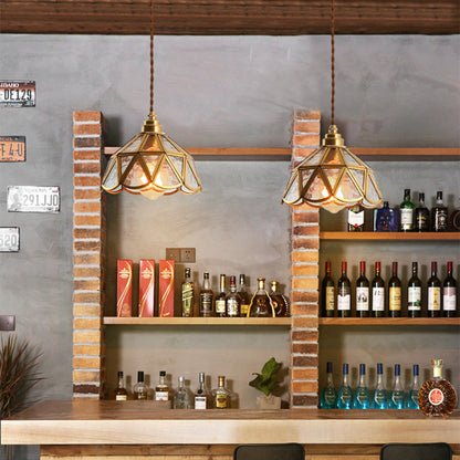 Nordic Vintage Glass Pendant Light
