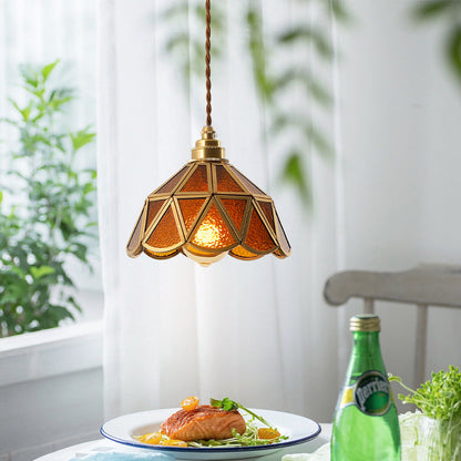 Nordic Vintage Glass Pendant Light