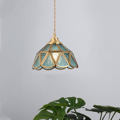 Nordic Vintage Glass Pendant Light