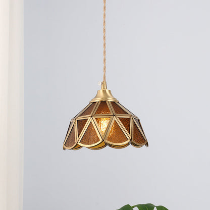Nordic Vintage Glass Pendant Light