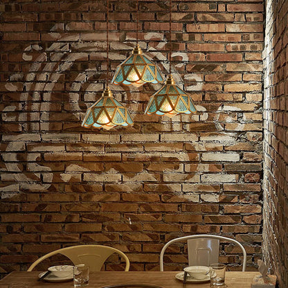 Nordic Vintage Glass Pendant Light