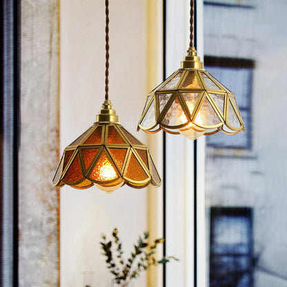 Nordic Vintage Glass Pendant Light