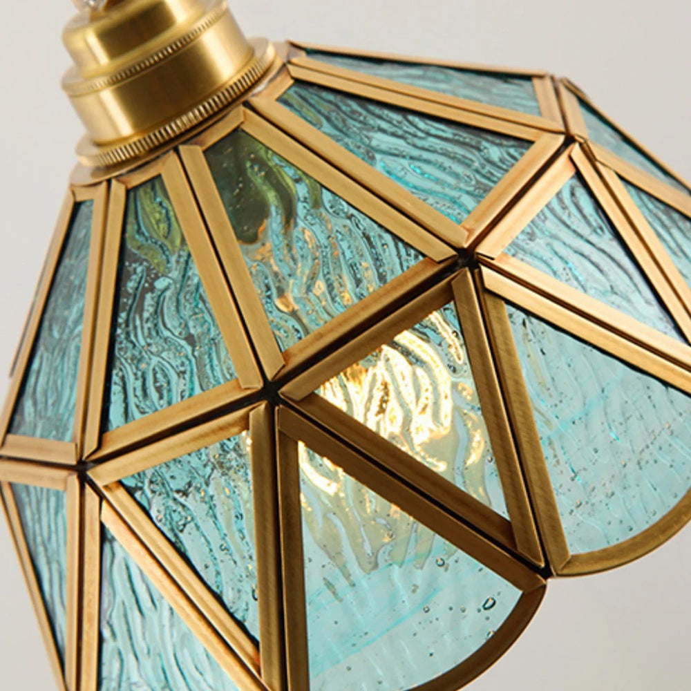 Nordic Vintage Glass Pendant Light
