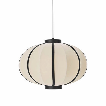 White Fabric Lantern Pendant Shade
