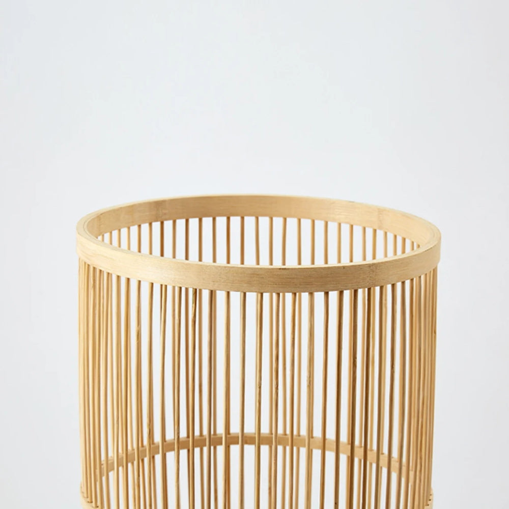 Bamboo Fish Trap Floor Lamp