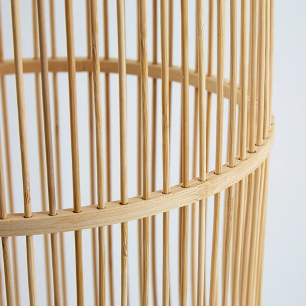 Bamboo Fish Trap Floor Lamp