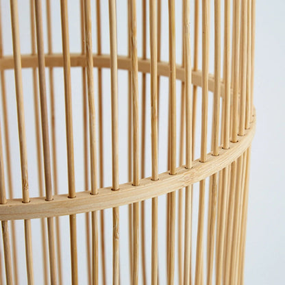 Bamboo Fish Trap Floor Lamp