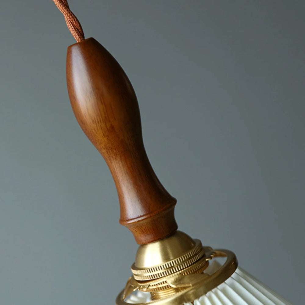 Retro Cone Fabric Pendant Light