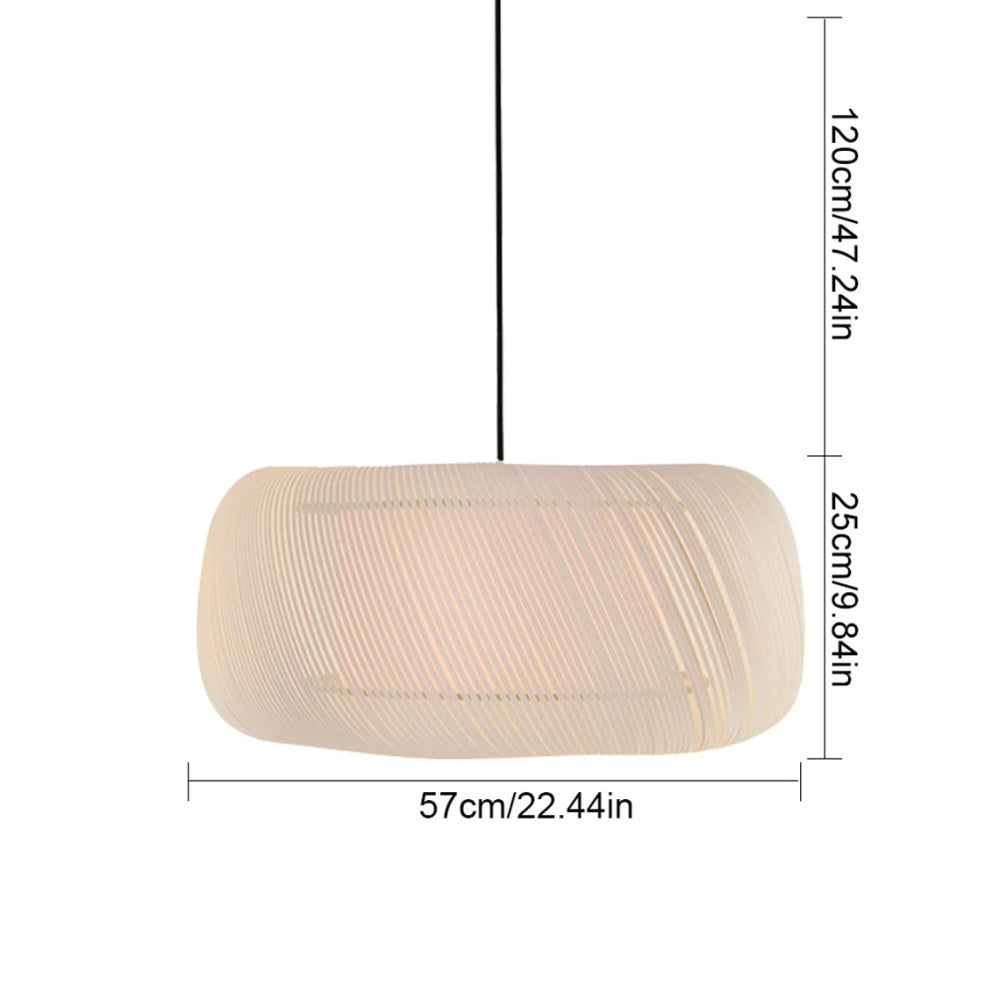 Japanese Fabric Pendant Chandelier