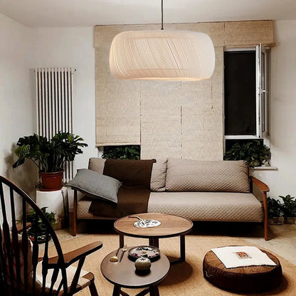 Japanese Fabric Pendant Chandelier