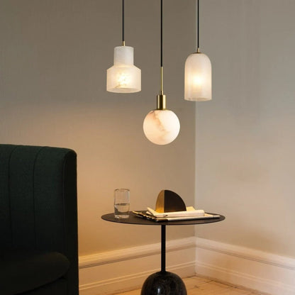 Modern Marble Island Pendant Light