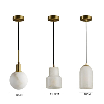 Modern Marble Island Pendant Light