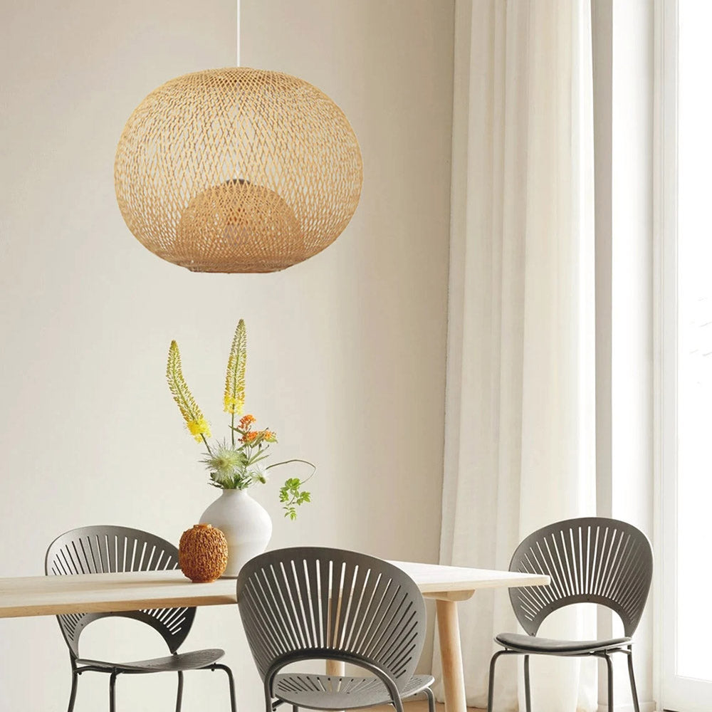 Bamboo Sphere Pendant Light, 55cm