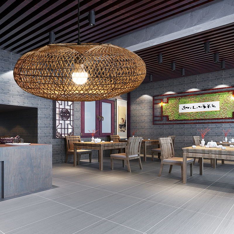 Rattan Lantern Pendant Light