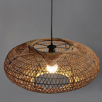 Rattan Lantern Pendant Light