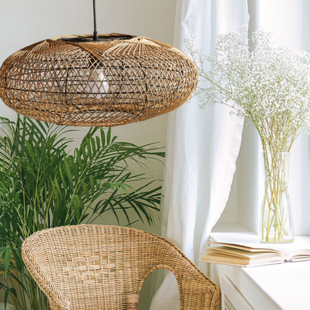 Rattan Lantern Pendant Light