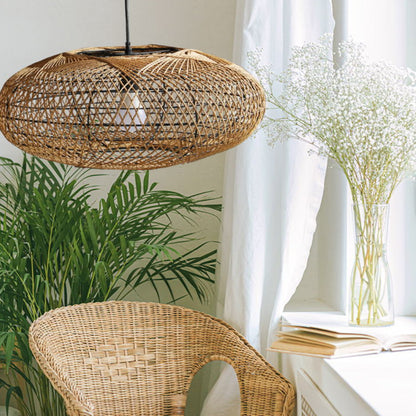 Rattan Lantern Pendant Light