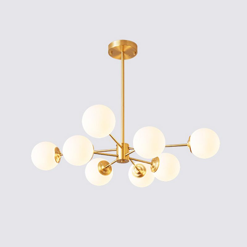 Gold Molecular Sputnik Chandelier
