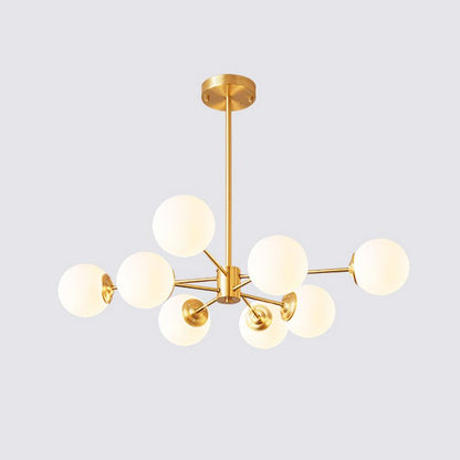Gold Molecular Sputnik Chandelier