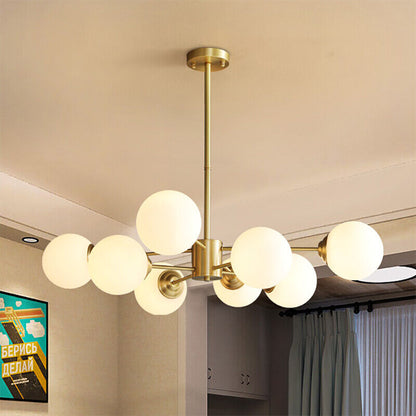 Gold Molecular Sputnik Chandelier