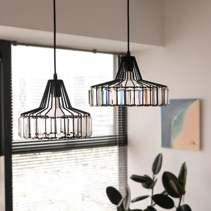 Modern K9 Crystal Island Pendant