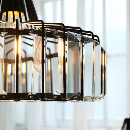 Modern K9 Crystal Island Pendant