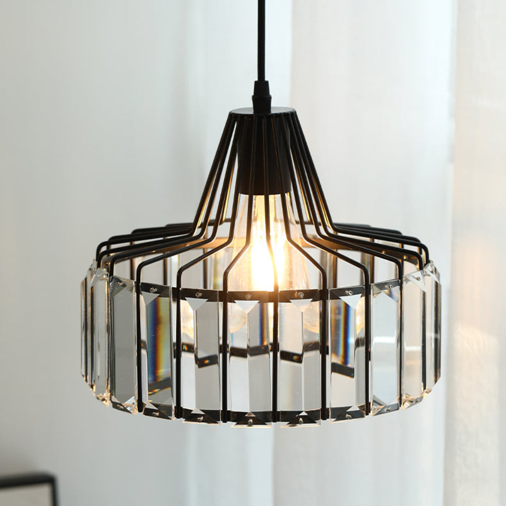 Modern K9 Crystal Island Pendant