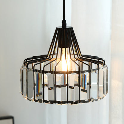 Modern K9 Crystal Island Pendant
