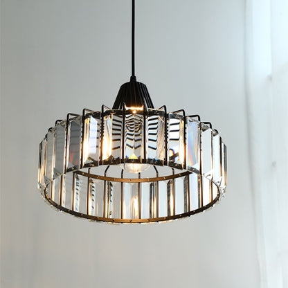 Modern K9 Crystal Island Pendant