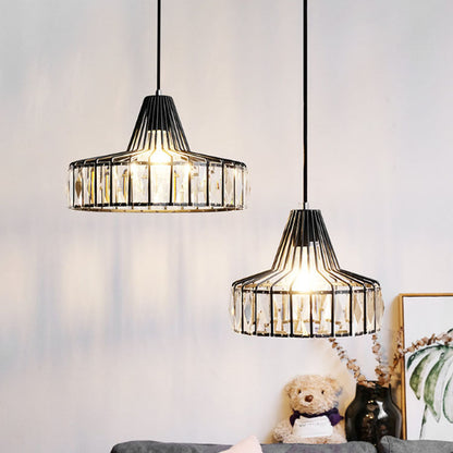 Modern K9 Crystal Island Pendant