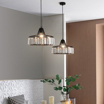 Modern K9 Crystal Island Pendant