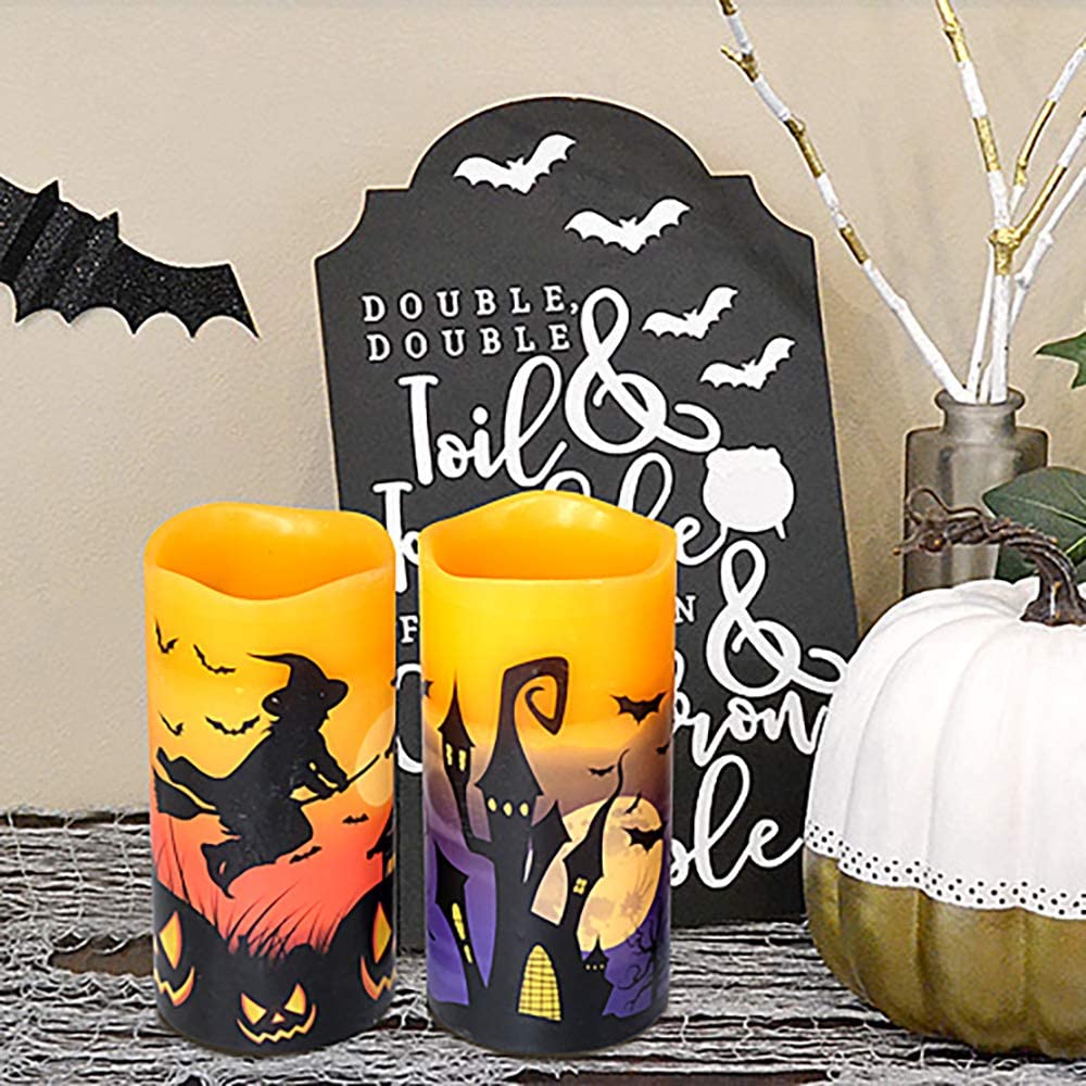 Halloween Flameless Flickering LED Candles