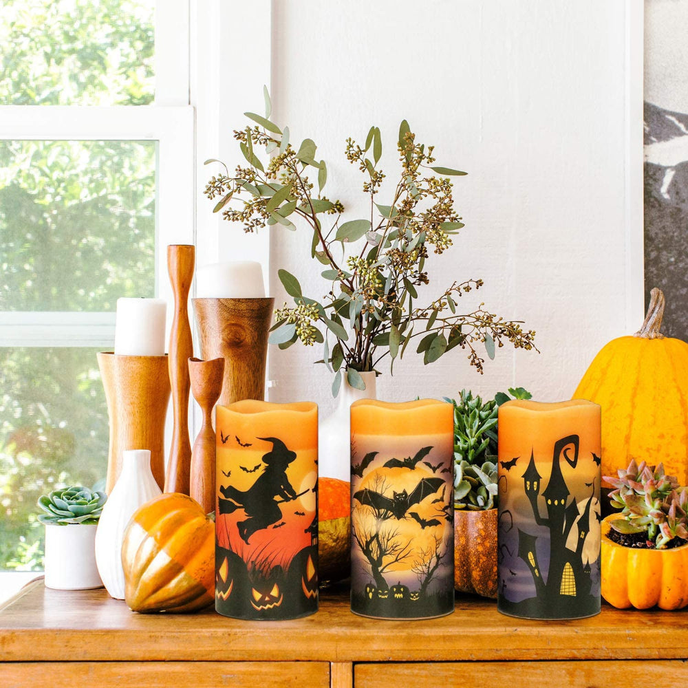 Halloween Flameless Flickering LED Candles