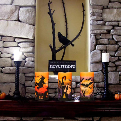 Halloween Flameless Flickering LED Candles