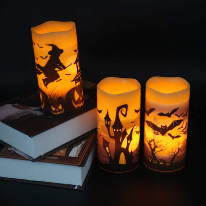 Halloween Flameless Flickering LED Candles